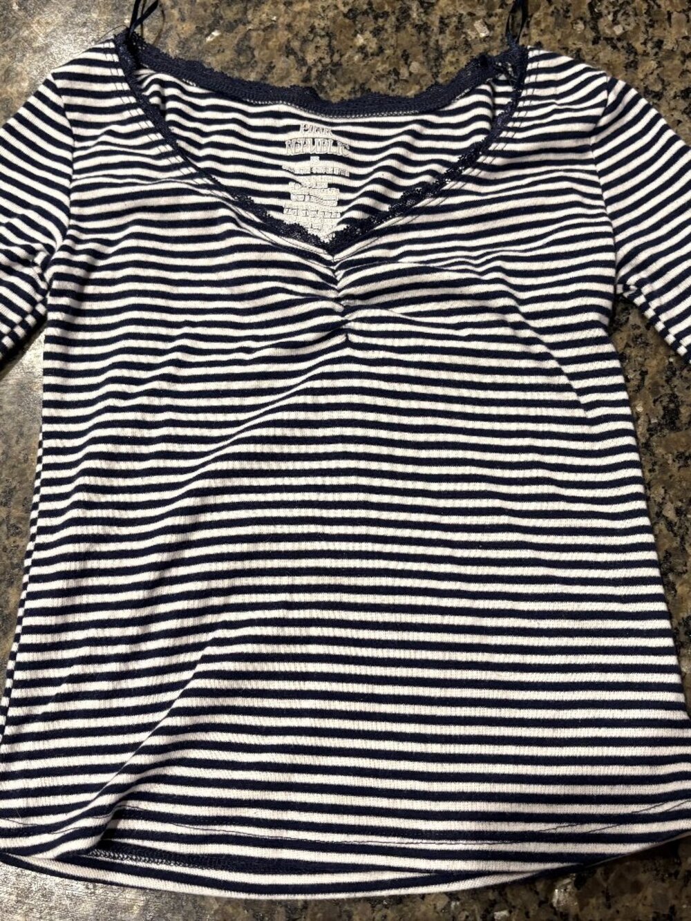 Girls Pink Republic Striped Shirt